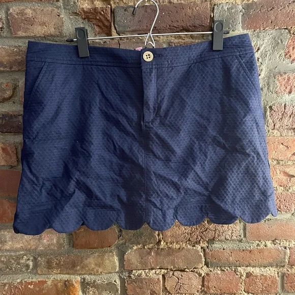 NWT Lily Pulitzer Navy Colette Skort Size 12 - Picture 2 of 5
